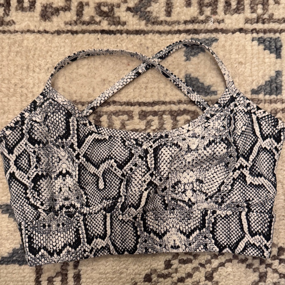 Varley Snake Print  sports bra